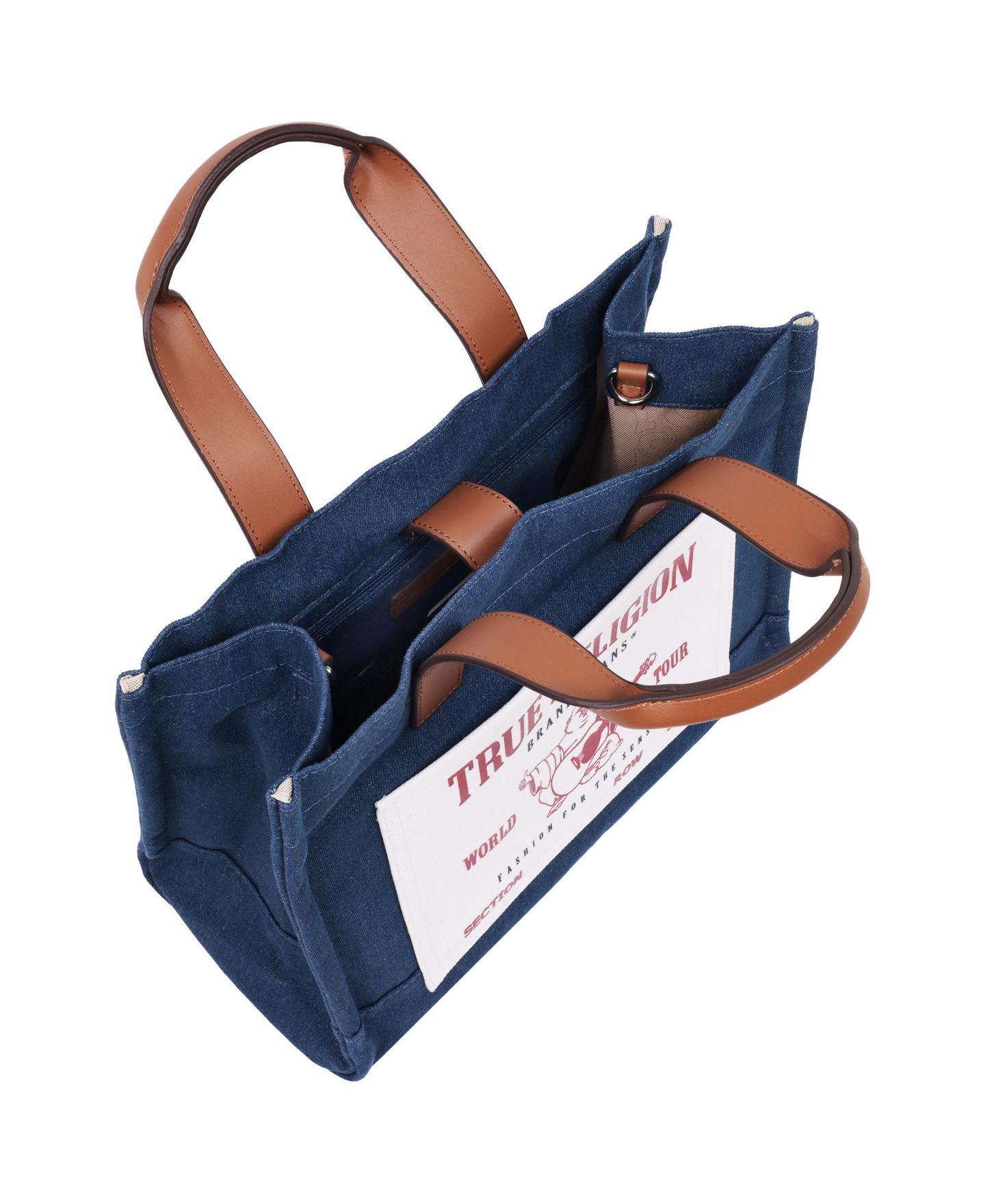 Женская сумка True Religion Medium Buddha Pocket Tote, цвет: Средний синий — фото 7
