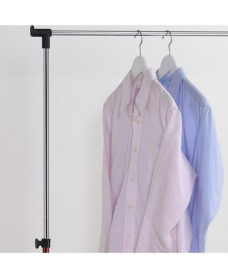 Standard Rod Clothing Garment Rack, Rolling Clothes Organizer on Wheels