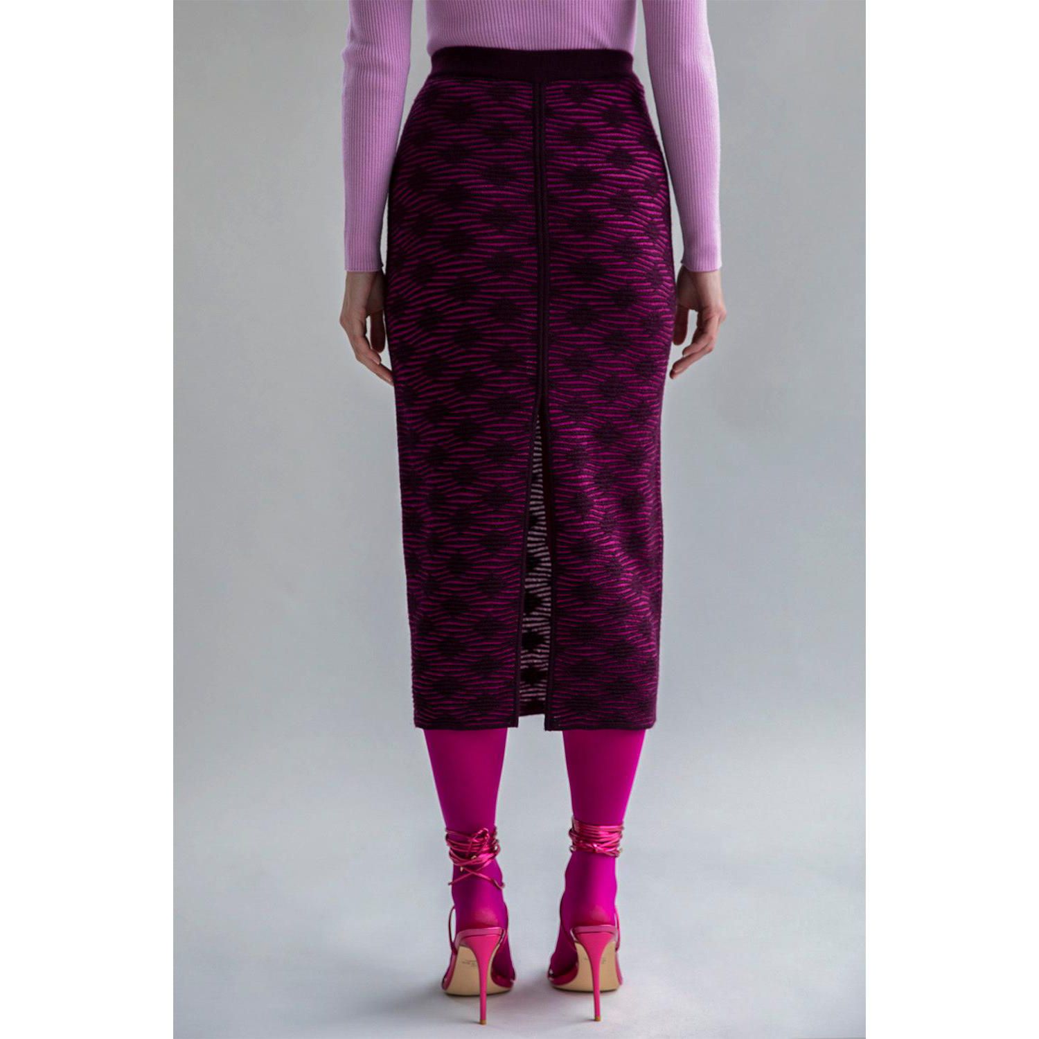 Women's Geometric Jacquard Knit Pencil skirt