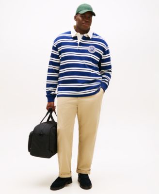 Men's Big & Tall Stripe Rugby Shirt