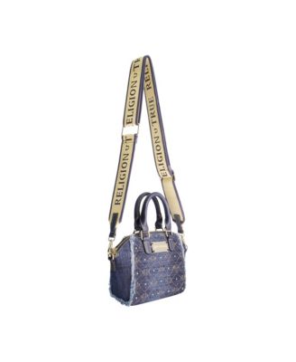 Frayed Denim Mini Satchel