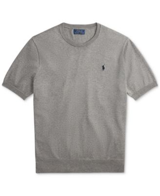 Men's Cotton Crewneck Short-Sleeve Sweater