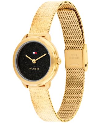 Women's Quartz Gold Tone Stainless Steel Mesh Bracelet Watch, 26mm