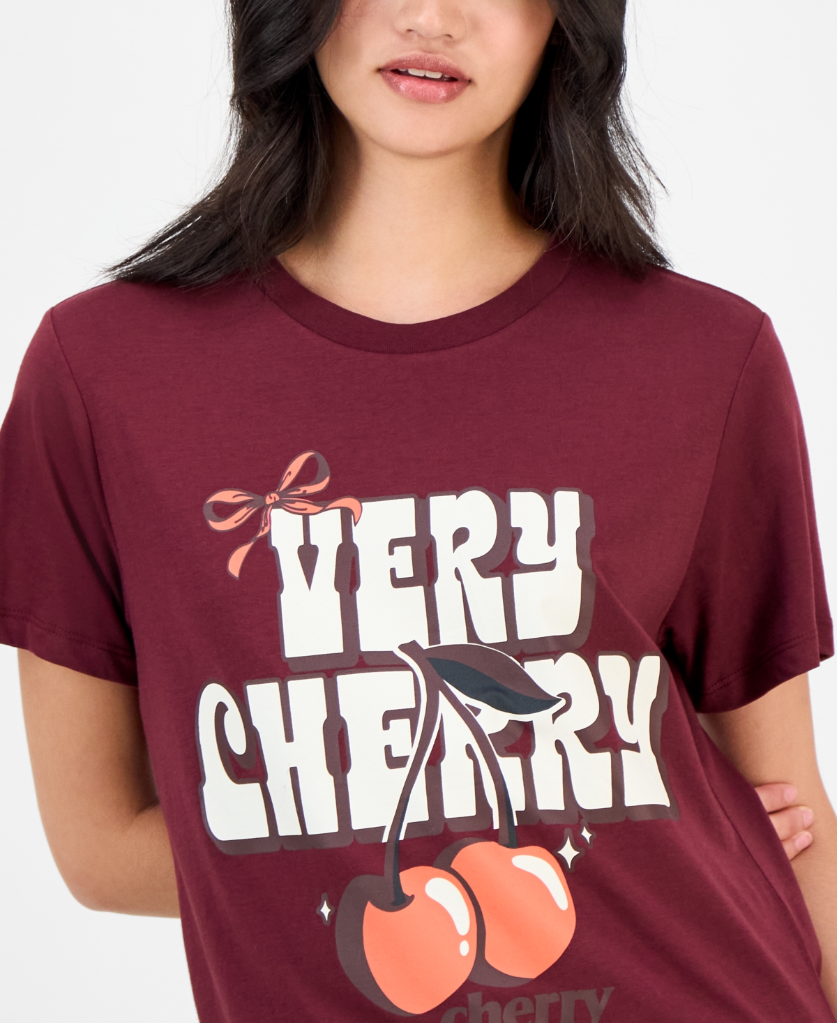Grayson Threads, The Label Juniors' Cherry Coke T-shirt In Red
