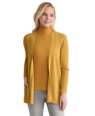 Women's Sutton Ribbed Long-Sleeve Cardigan Sweater