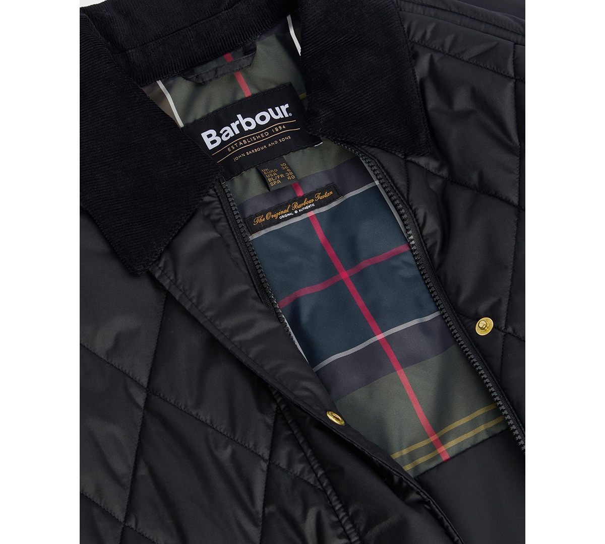 Barbour Women's Martha Corduroy-collar Quilted Jacket