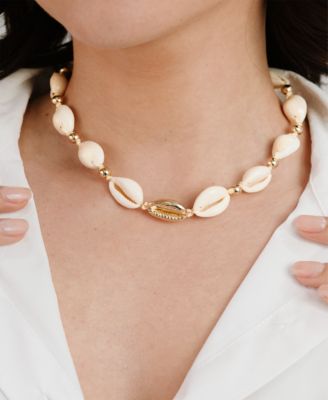 Out to Sea Cowrie Shell Choker Necklace
