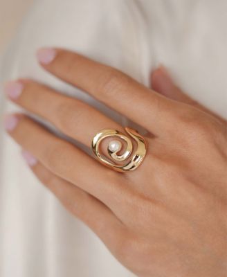 Aura Swirl Statement Ring