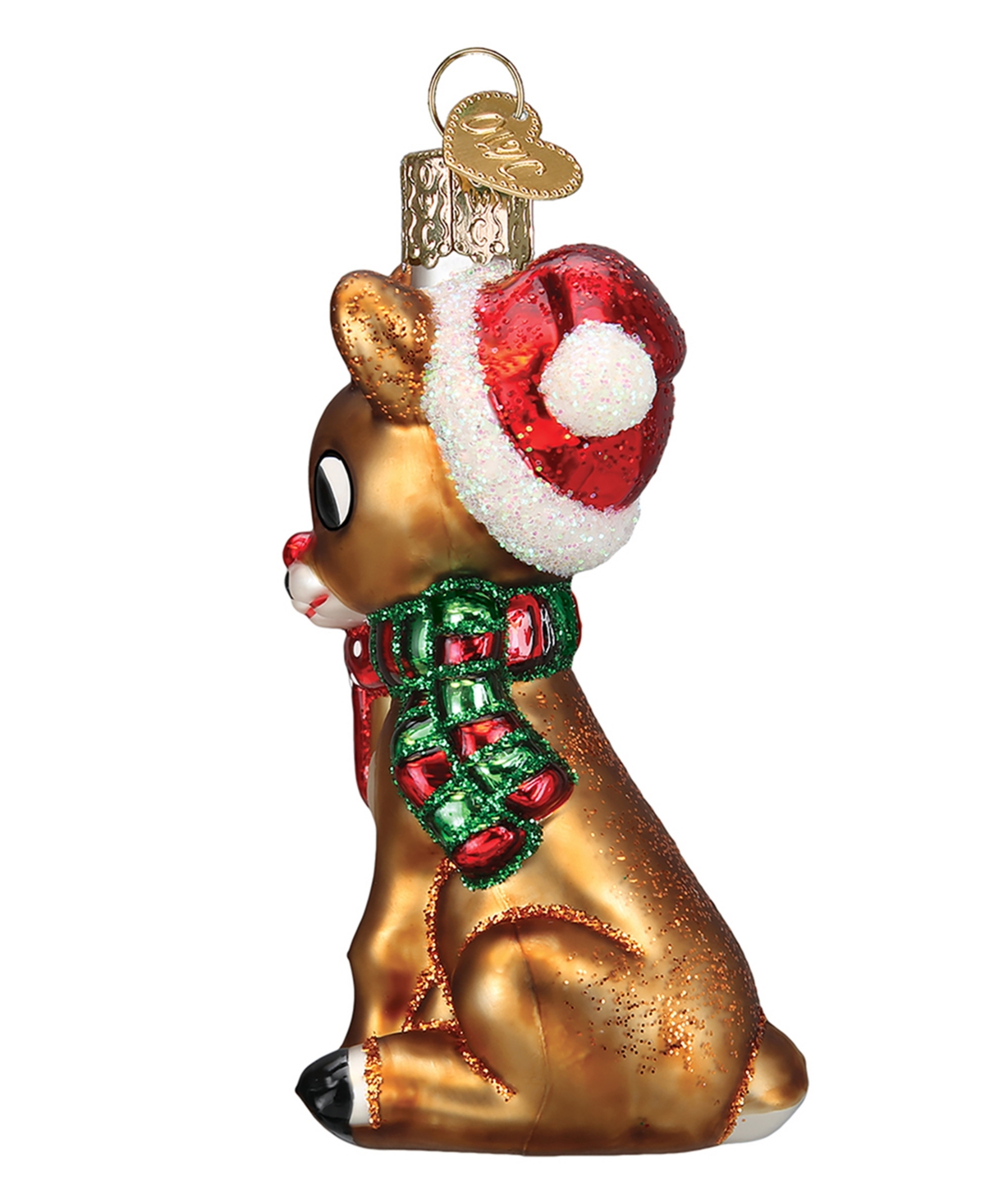 Old World Christmas 3.5" Rudolph And Clarice Ornament In Multi