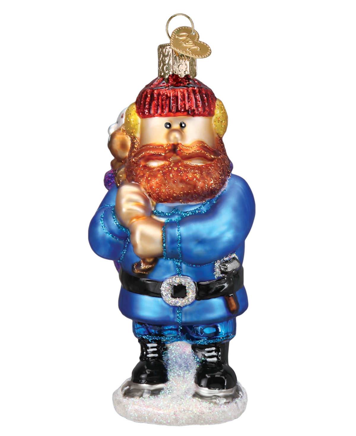 Old World Christmas 4.5" Rudolph the Red-Nosed Reindeer Yukon Cornelius Ornament