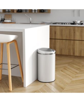 8 Gallon / 30 Liter Stainless Steel Sensor Kitchen Trash Can with Odor Filter