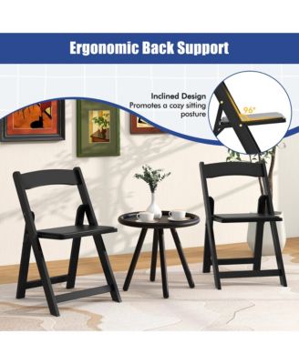 Set of 12 Dining Chairs w/ Rubber Wood Legs & Padded Seat for Home Office Events