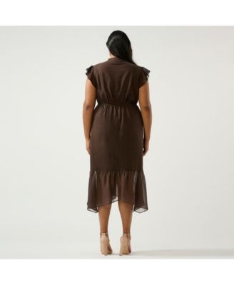 Plus Size Dune Dancer Midi Dress