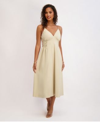 Siena - Women's Stretch-Woven Sleeveless A-Line Dress