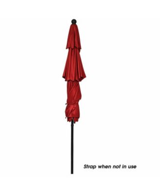 10 Feet 3 Tier Outdoor Patio Umbrella with Double Vented