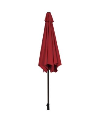 10 Feet Outdoor Patio Umbrella with Tilt Adjustment and Crank