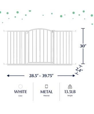 Ozzy & Kazoo 30 Inch Tall Wide Walk Through Dog Gate For Doorways and Stairways