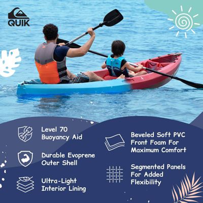 USCG Approved Life Jacket, Evoprene PFD  PVC Foam Swim Vest