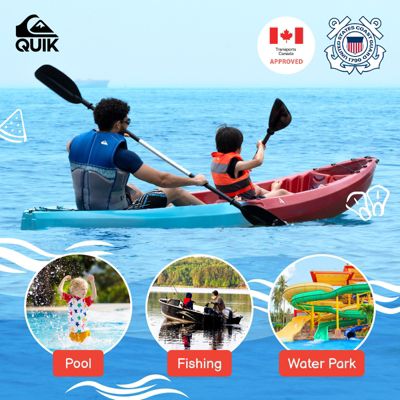 Life Vest USCG Approved with Quick-Release Buckles for water sports