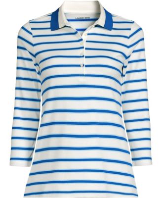 Women's 3/4 Sleeve Supima Cotton Polo Shirt