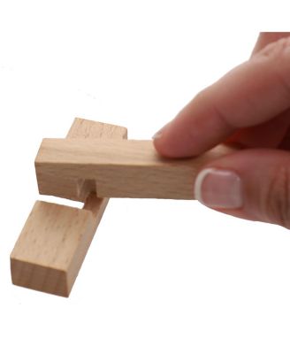 Solid Wood 3D Cube Puzzle