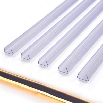 3.3" Plastic U-Channel System, 5-Piece Set for RGB Rope Light Models DEL-D50R, DEL-D100R, DEL-D150R