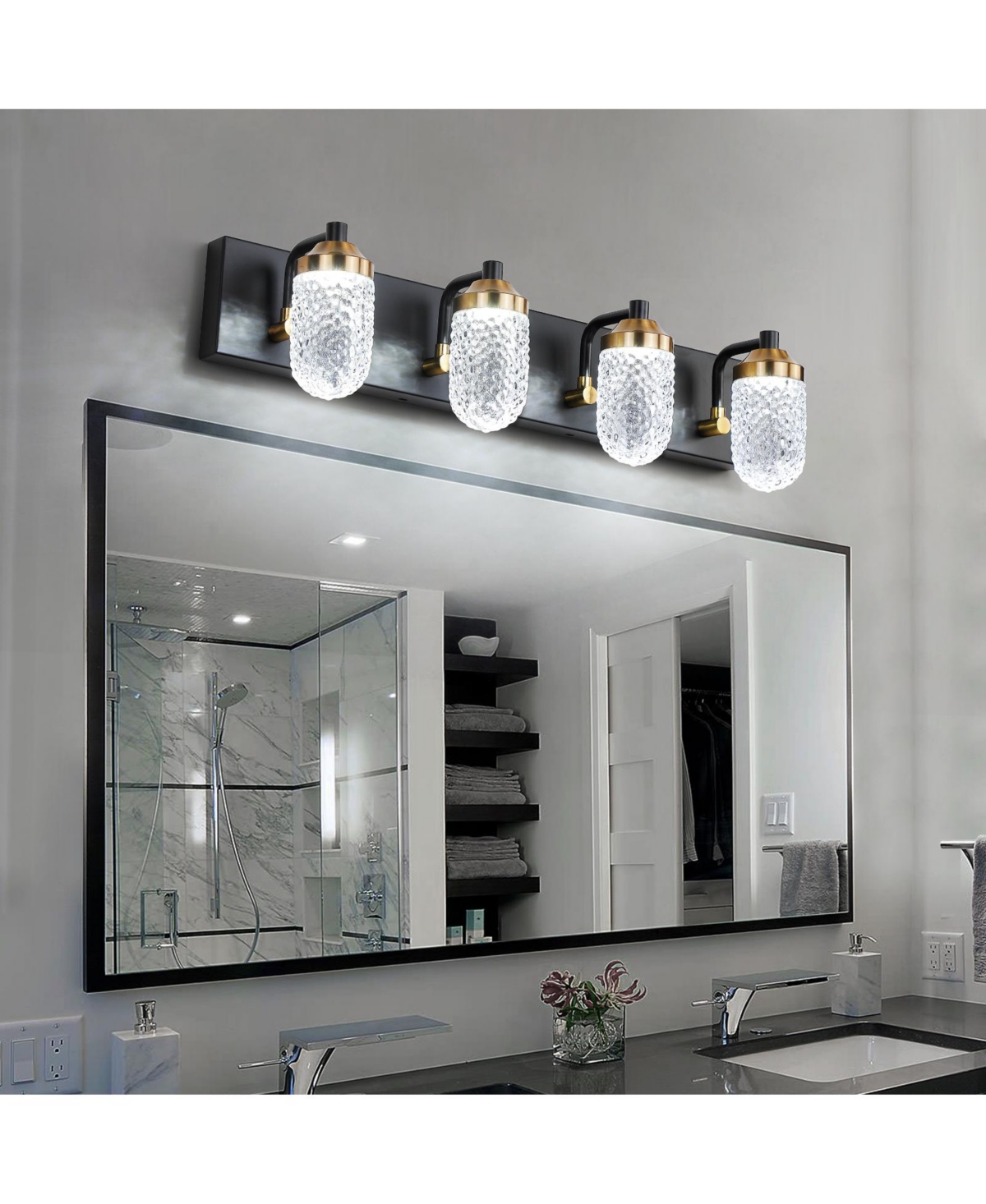 Flynama Vanity Lights With Led Bulbs For Bathroom Lighting