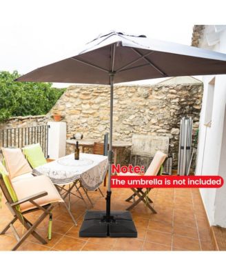 4-Piece 20L Cantilever Offset Patio Umbrella Base