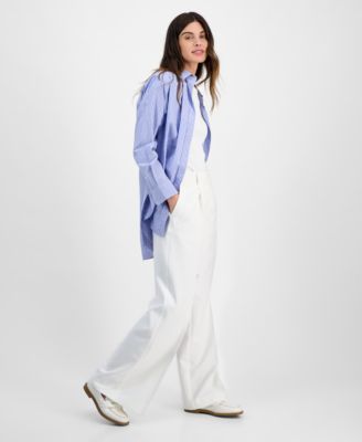 Women's High-Rise Wide-Leg Pants