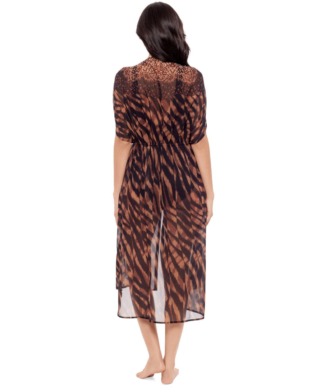 Miraclesuit Raya De Safari Kimono Swim Cover-up In Brown