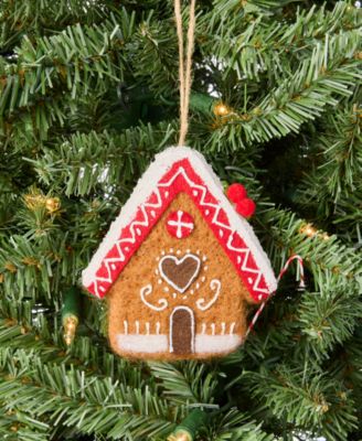 Gingerbread Village Felted House Ornament, Macy's Exclusive