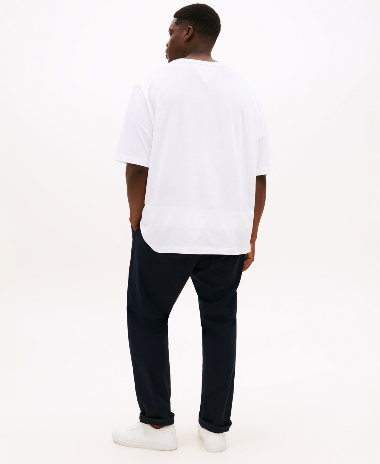 Мужская футболка Tommy Hilfiger Big & Tall Tommy Crew Neck Pocket, цвет: Яркий белый — фото 2