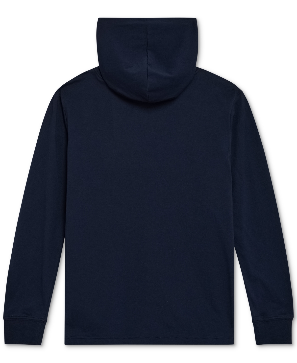 Champion Big Boys Signature Logo Long-sleeve Hooded T-shirt In Blue