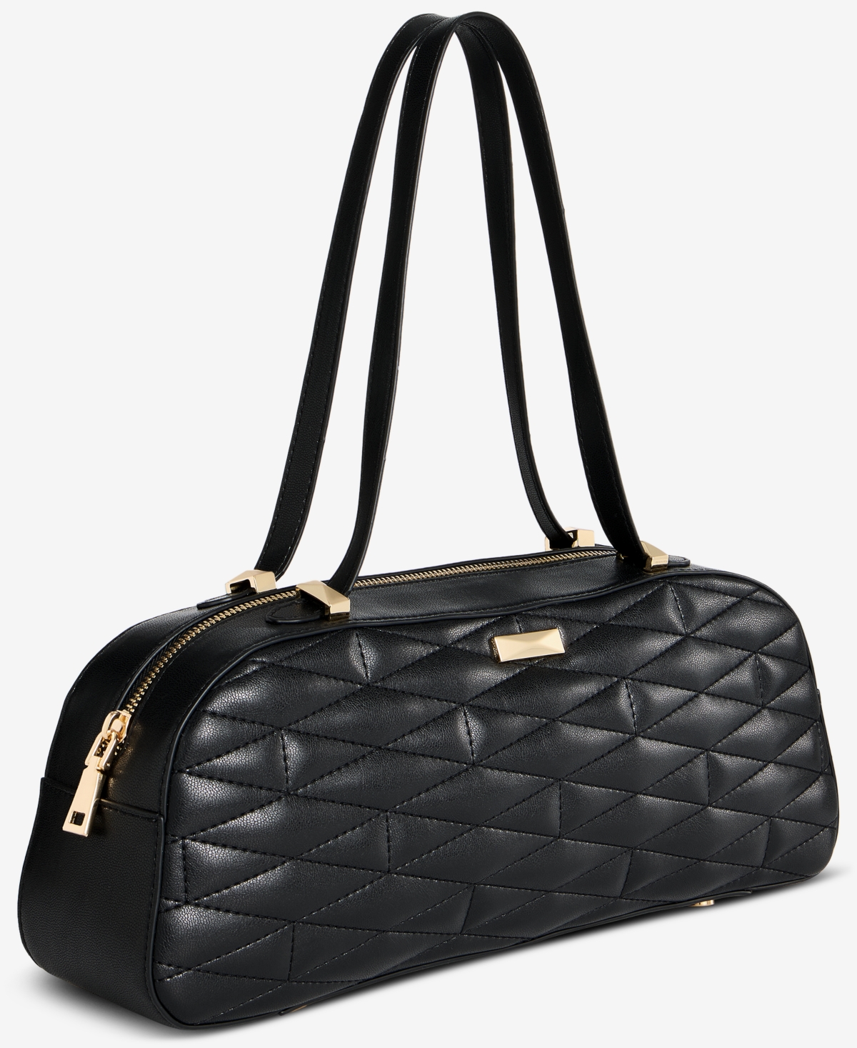 Inc International Concepts Nedda Quilted Satchel, Exclusively At Macy's In Black