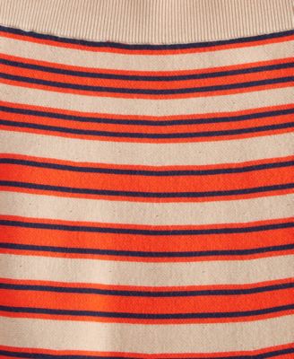 Women's Striped Pull-On Flounce Sweater Mini Skirt, Macy's Exclusive