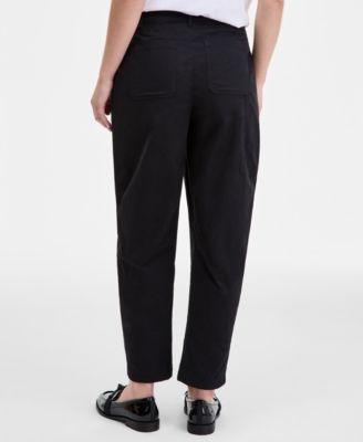 Women's High-Rise Utility Barrel-Leg Ankle Pants, Macy's Exclusive 