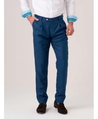 Men's Tailored Linen Blend Trousers