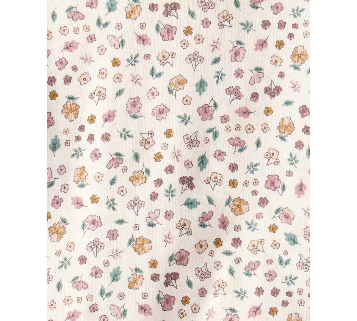 Carter's Toddler Girls Cotton Floral-print Top & Corduroy Jumper, 2 Piece Set In Brown