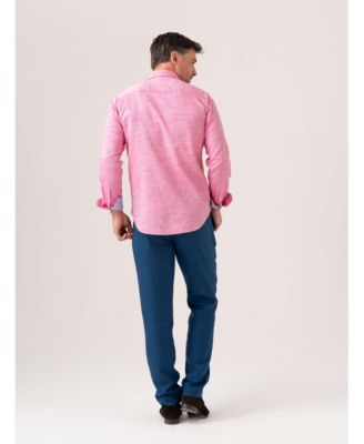 Men's Cotton Long Sleeve Linen Shirt