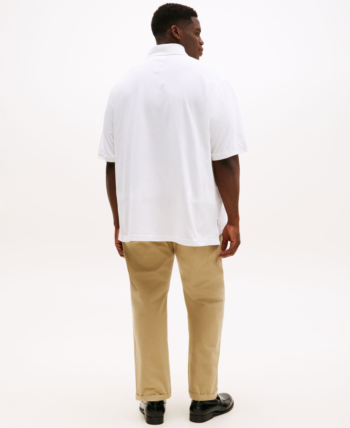 Мужское поло Tommy Hilfiger Big & Tall Ivy классического кроя, цвет: Белый — фото 2
