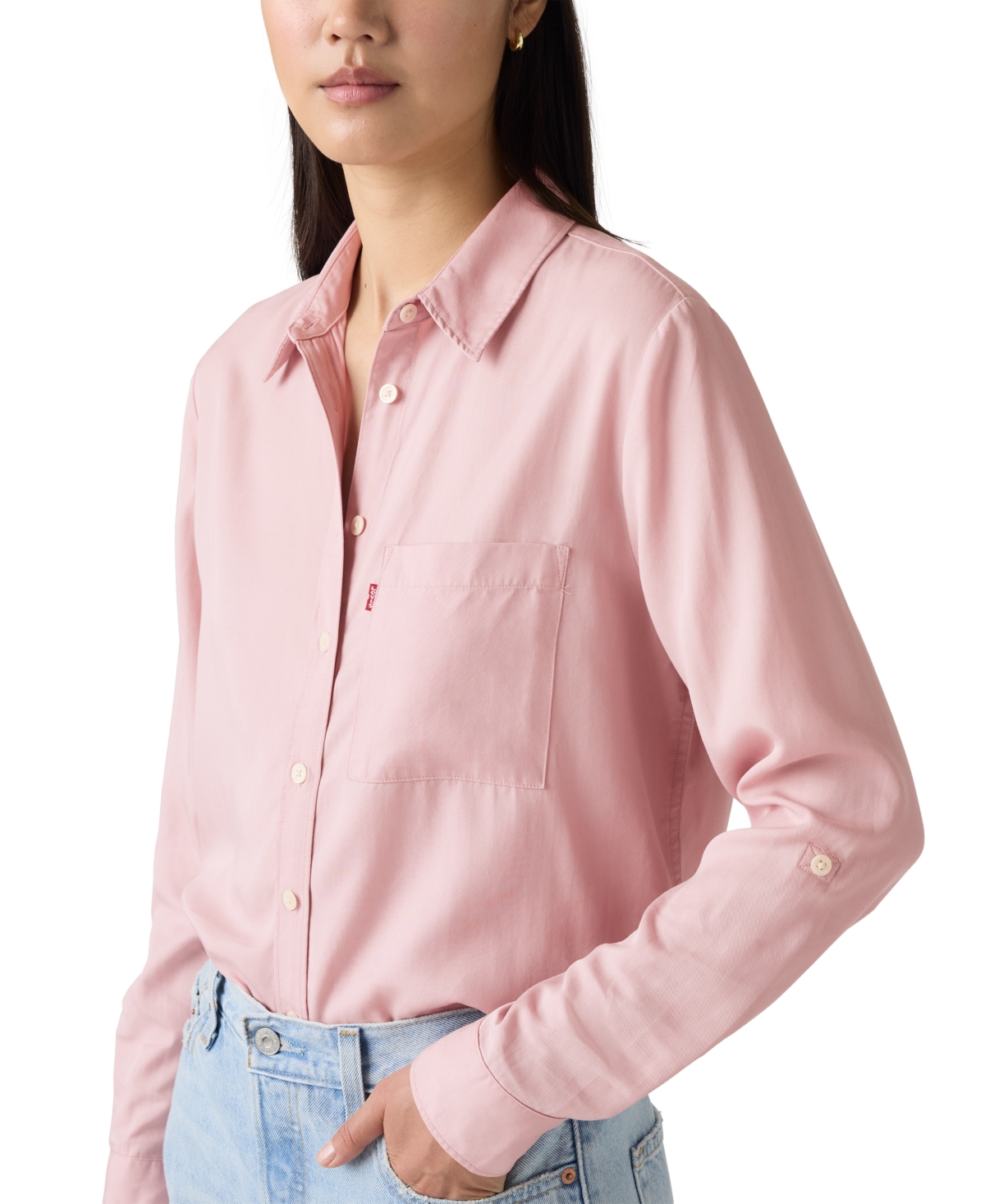Levi's Journey Corduroy Western Shirt Chambray In Blue