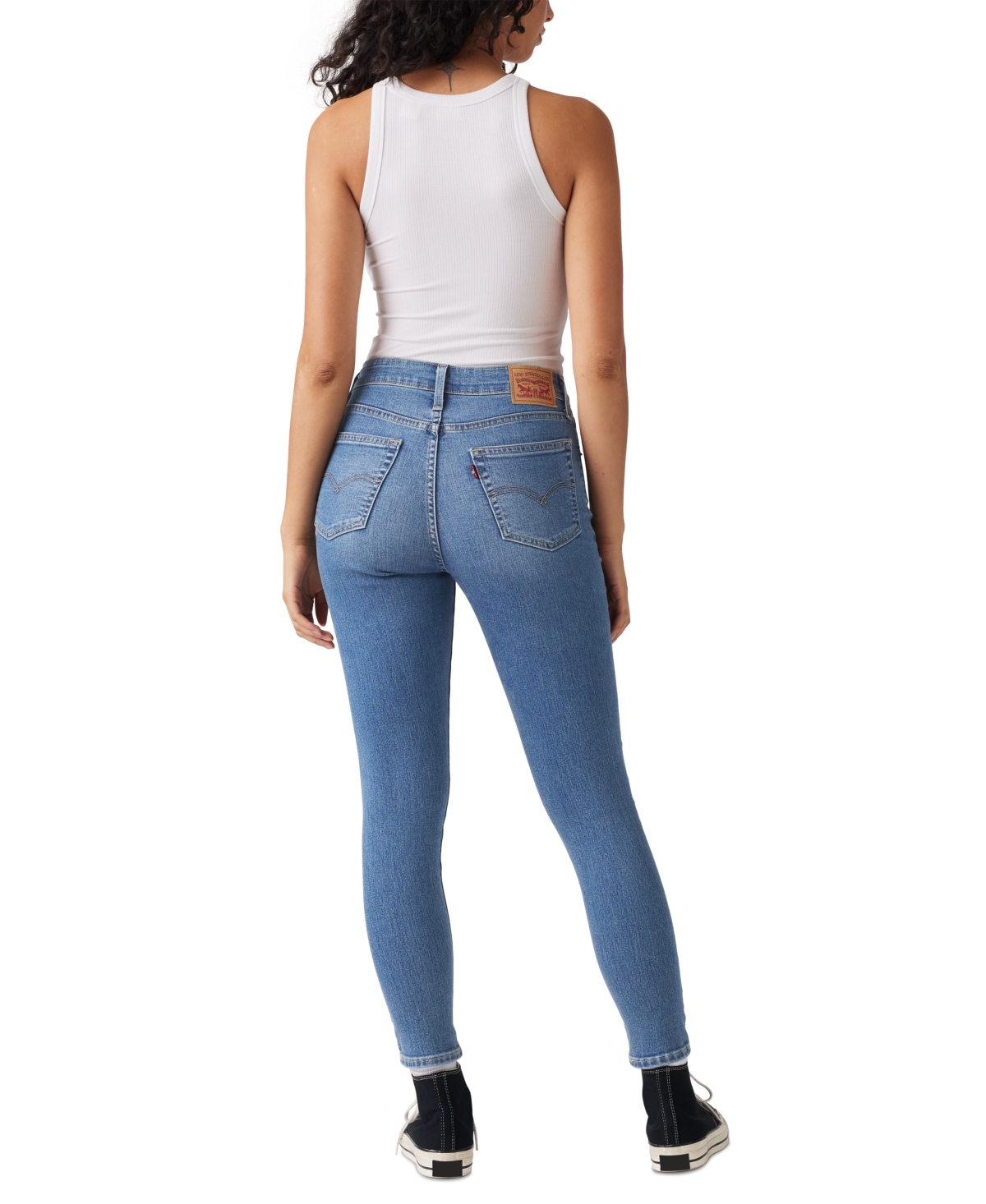 Levi's Women's 721 High-rise Stretch Skinny Jeans In Blue