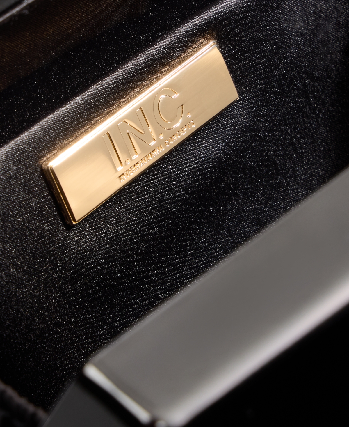 Inc International Concepts Mini Acrylic Minaudiere Clutch, Macy's Exclusive In Black