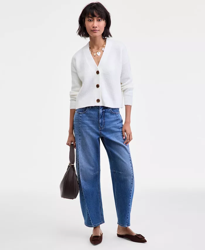 Women's Three-Button Shaker Cardigan - thumbnail 8