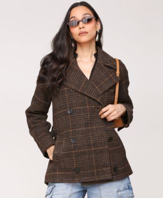 Women's Double-Breasted Belted Coat