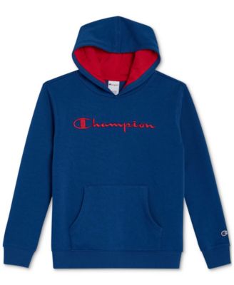 Champion - Big Boys Signature Fleece Logo Hoodie