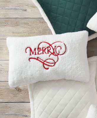 Merry Pillow Boudoir Decorative Pillow, 13" x 21"