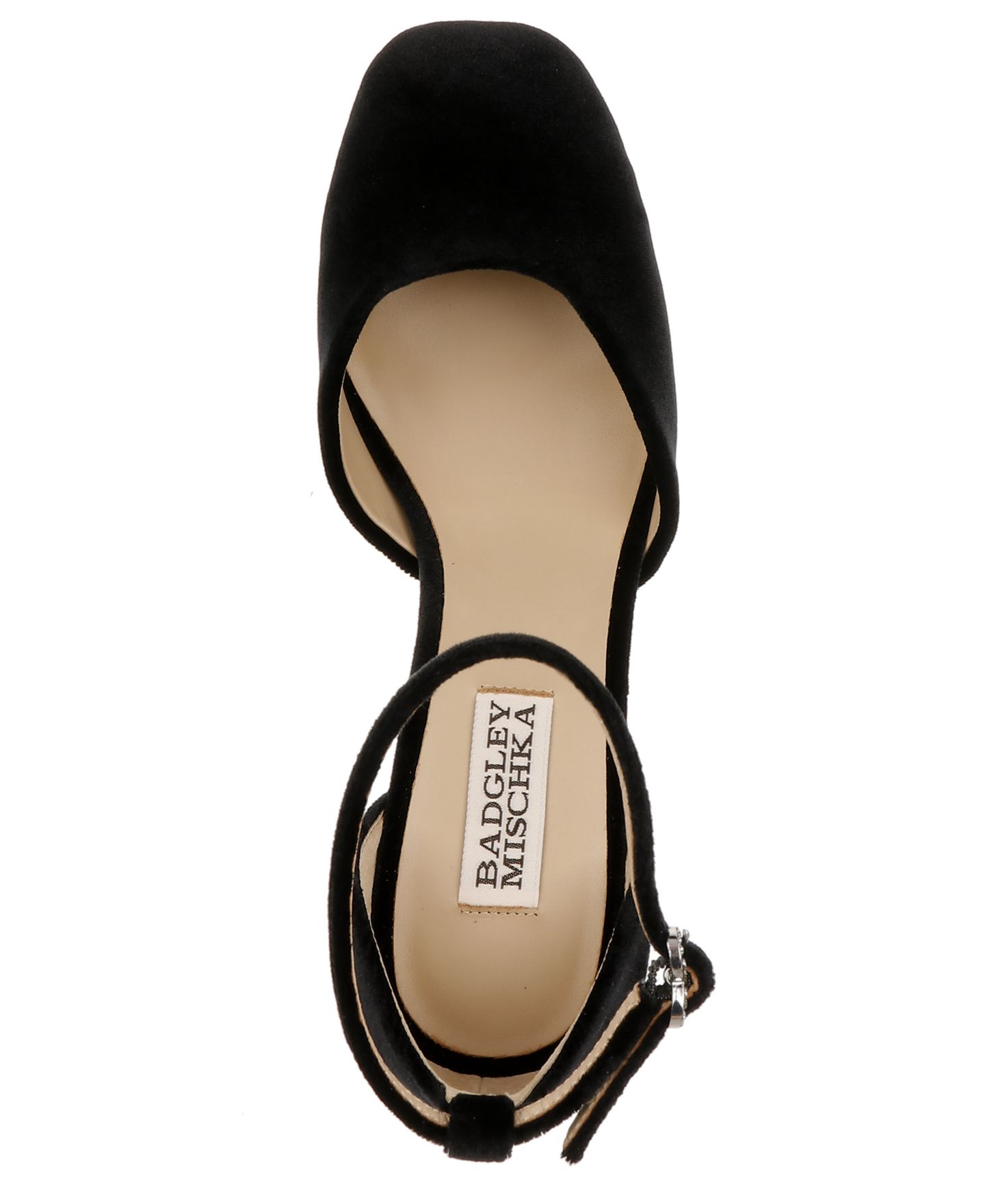 Женские туфли Badgley Mischka Jayda Evening Platform, цвет: Чёрный бархатный — фото 3