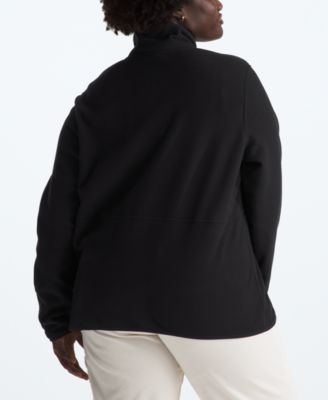 Women's Plus Size Colorblocked Zip-Front Glacier Fleece Jacket