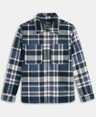 Men's Plaid Shirt Jacket